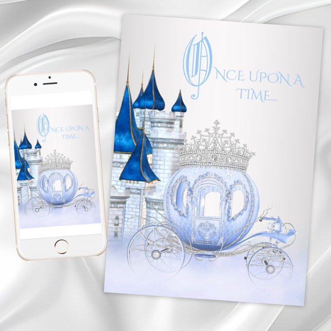 Invitation d'anniversaire de princesse Cendrillon (Cinderella Princess Birthday Invitation available for instant download and printed invitations.)