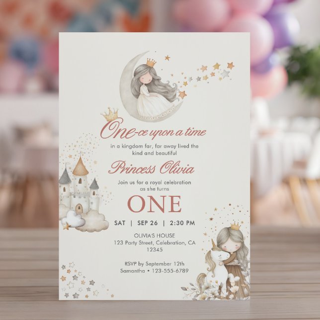 Invitation d'anniversaire de princesse de conte de (Créateur téléchargé)