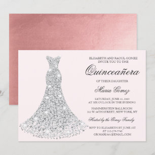 Invitation d'anniversaire de Quinceanera - TOUTE C