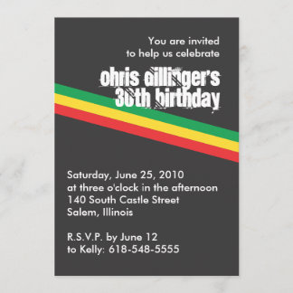 Invitation d'anniversaire de Rasta