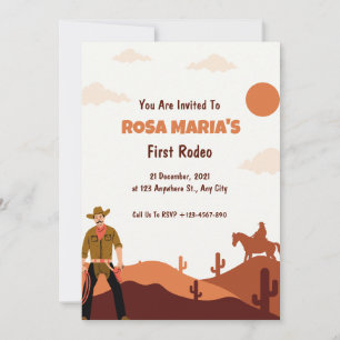 Invitation d'anniversaire de Rodeo