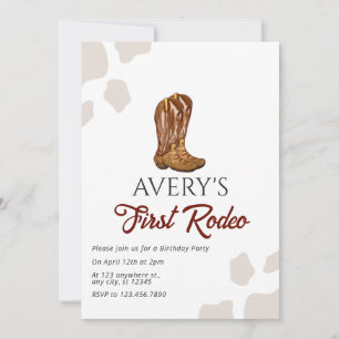 Invitation d'anniversaire de Rodeo