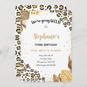 Invitation d'anniversaire de Safari modifiable