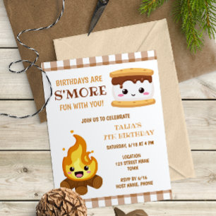 Invitation d'anniversaire de Smores