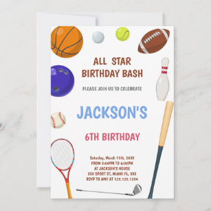 Anniversaire Football Garcons Invitations Faire Part Cartes Zazzle