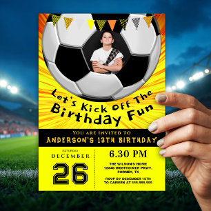 Invitation d'anniversaire de sport vif Photo perso