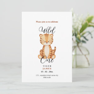 Invitation d'anniversaire de Tigre de Safari Migno