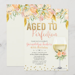 Invitation d'anniversaire de tout âge - Vieilli à