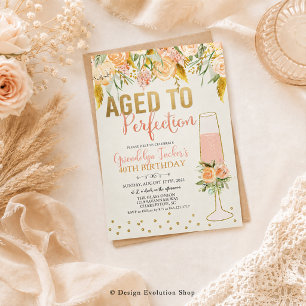 INVITATION D'ANNIVERSAIRE DE TOUT ÂGE - Vieilli à 