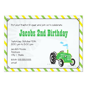 Invitations Faire Part Cartes Agriculteur Tracteur Zazzle Fr