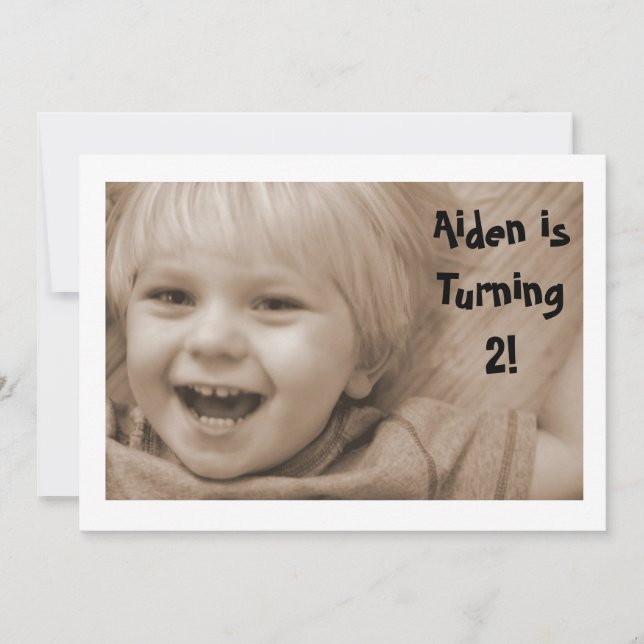 Invitation d'anniversaire de train (Devant)