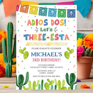 Invitation d'anniversaire de trois Esta