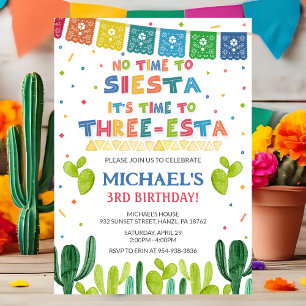 Invitation d'anniversaire de trois Esta