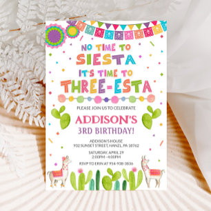 Invitation d'anniversaire de trois Esta