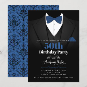 Invitation d'anniversaire de Tuxedo
