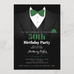 Invitation d'anniversaire de Tuxedo