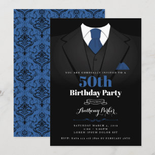 Invitation d'anniversaire de Tuxedo