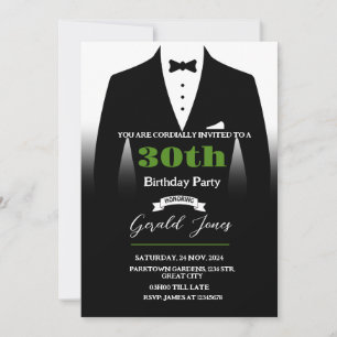 Invitation d'anniversaire de Tuxedo