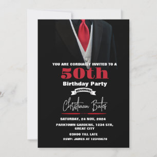 Invitation d'anniversaire de Tuxedo