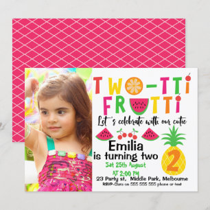 Invitation d'anniversaire de Two-tti Fruitt de