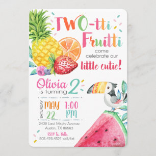Invitation d'anniversaire de Twotti Fruitti