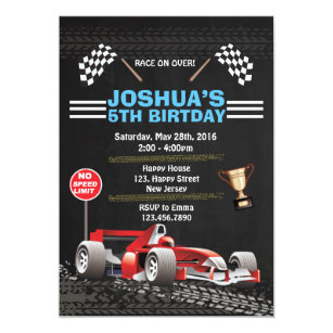 Cartes De Voeux Papeterie 8 Cartes Invitation Go Kart Course Voitures Anniversaire Anniversaire Enfants Invitations Maison