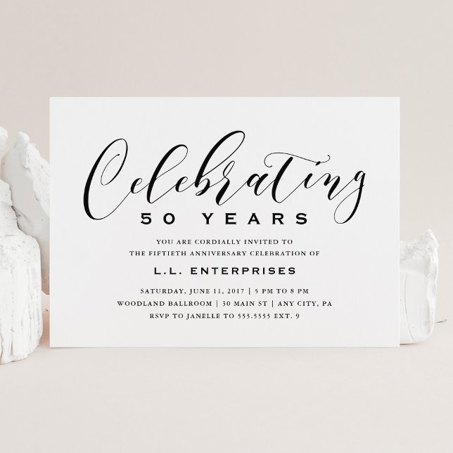 Invitation d'anniversaire d'entreprise (Créateur téléchargé)
