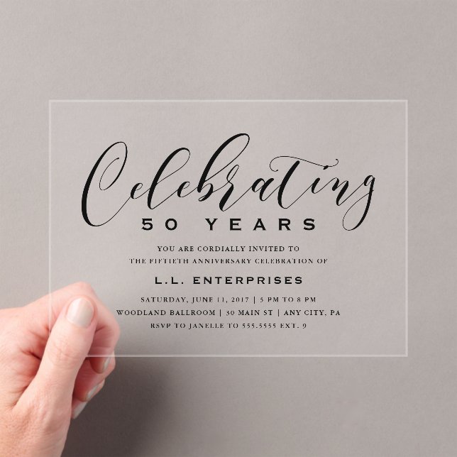 Invitation d'anniversaire d'entreprise (In situ (ordinateur de poche))