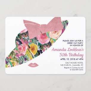 Invitation d'anniversaire Derby pour tout âge