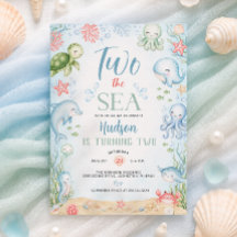 Invitation d'anniversaire des 2 ans de Two the Sea