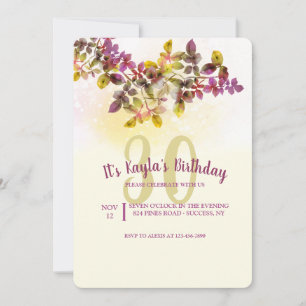 Invitation d'anniversaire des Feuilles de l'aquare