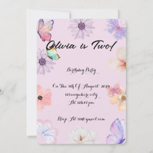 INVITATION D'ANNIVERSAIRE DES FILLES