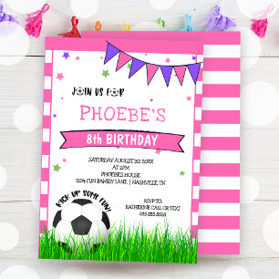 Invitation d'anniversaire des filles de balle de f