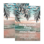 Invitation d'anniversaire Destination Plage Tropic