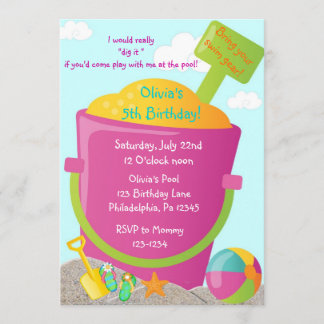 Invitation d'anniversaire d'été