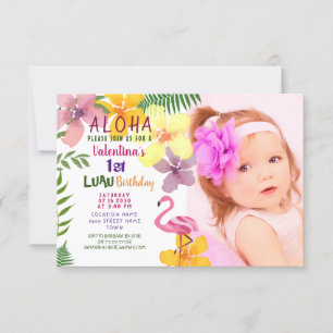 Invitation d'anniversaire d'été tropical
