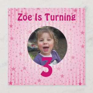 Invitation d'anniversaire d'étoile