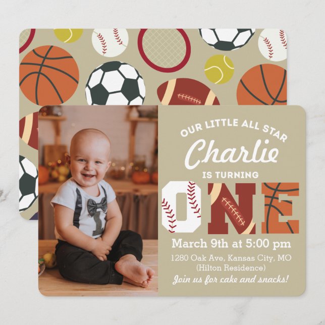 Invitation d'anniversaire d'étoile (Devant / Derrière)