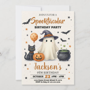 Invitation d'anniversaire d'Halloween