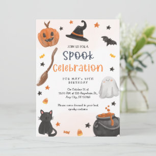 Invitation d'anniversaire d'Halloween, anniversair