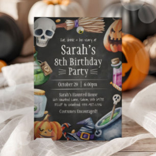 Invitation d'anniversaire d'Halloween pour enfants