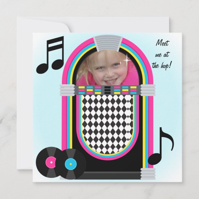 invitation d'anniversaire d'houblon de les années (Devant)