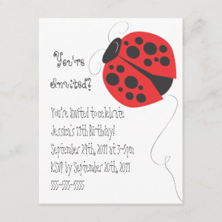 Invitation d'anniversaire d'illustration de