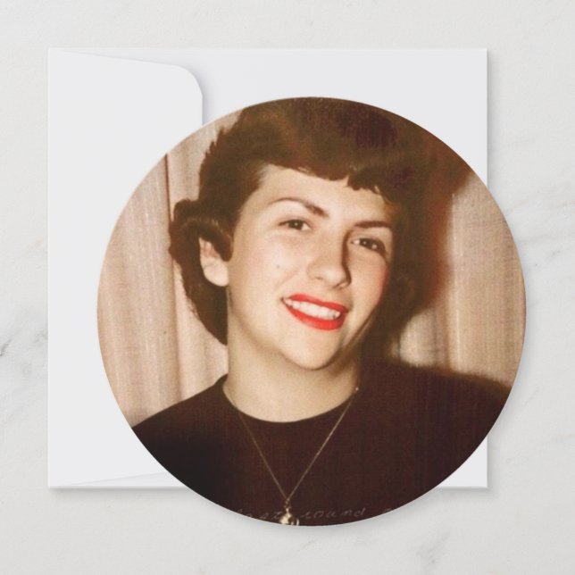 Invitation d'anniversaire disque vinyle photo tout (Devant)