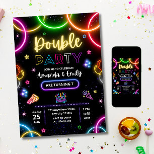 Invitation d'anniversaire double, Invitation d'ann
