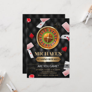Invitation d'anniversaire du casino Royale