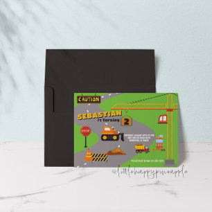 Invitation d'anniversaire du chantier