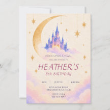 Invitation d'anniversaire du Château Magique
