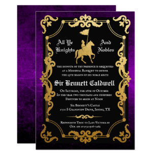 Invitations Faire Part Cartes Anniversaire Moyen Age Zazzle Fr