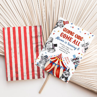 Invitation d'anniversaire du cirque | Invitation a